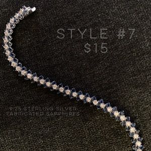 Sterling Silver&Sapphire Bracelet